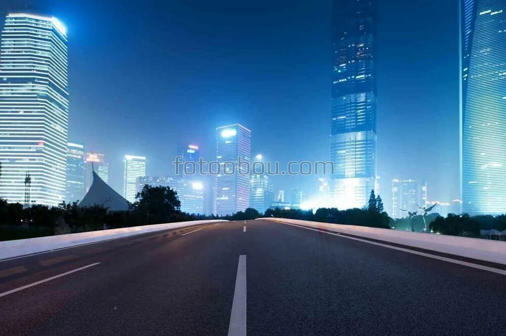 City stock photo. Slice of Modern Road.