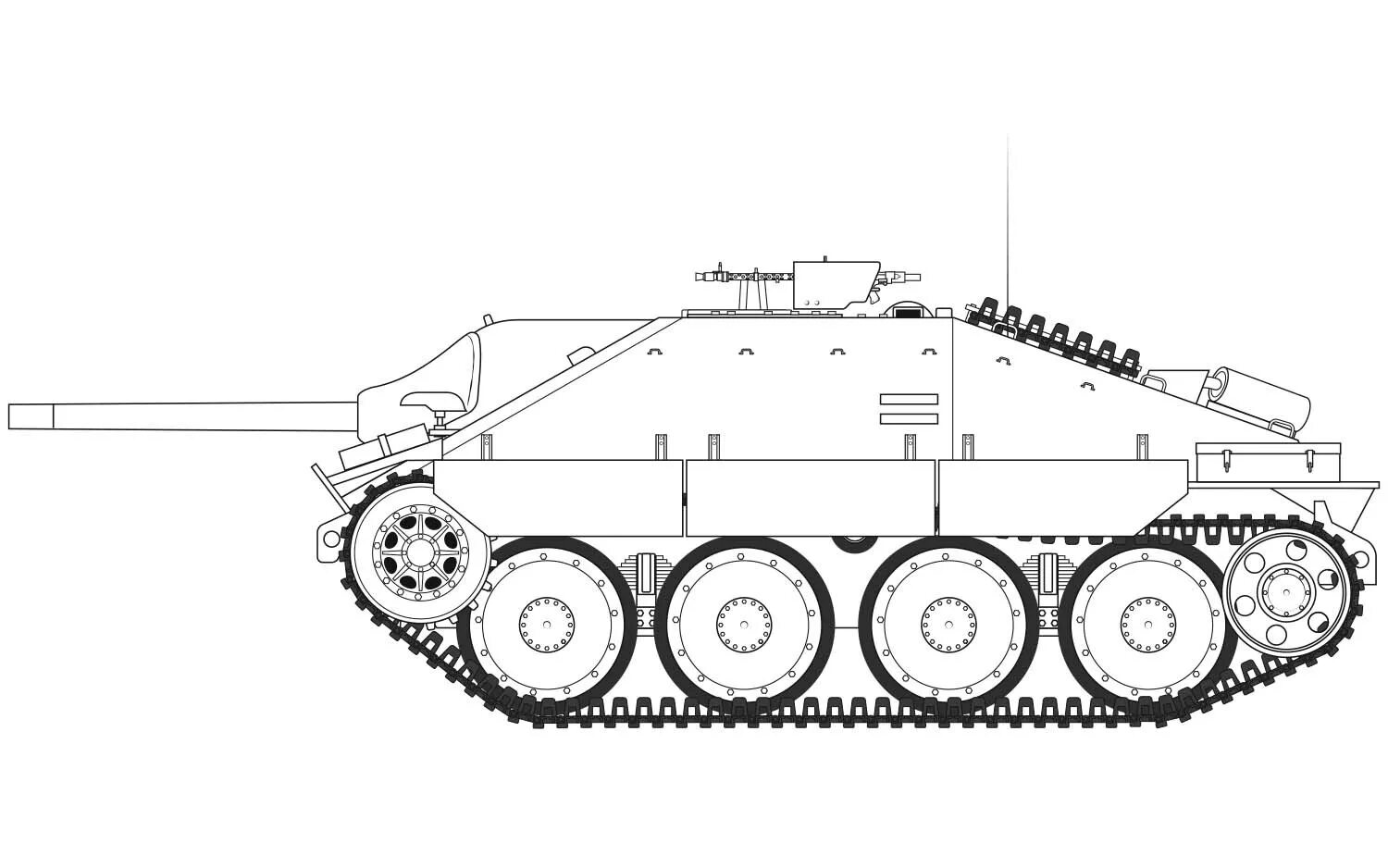 13 5 1 35. Чертеж танка Хетцер. Танк Hetzer сбоку. САУ Хетцер чертежи. Jagdpanzer 38.