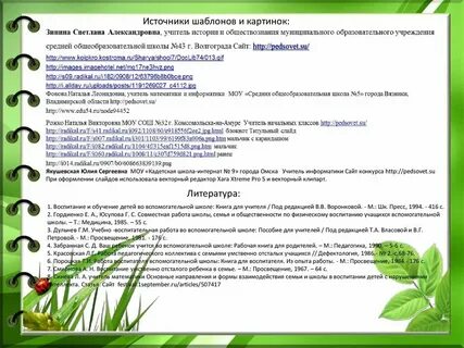 Опыты коррекционной работы в школе