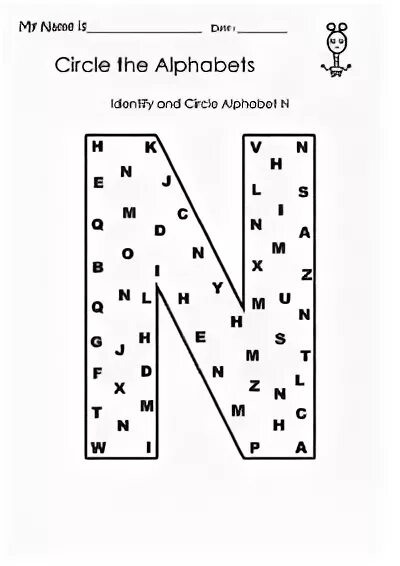 Find letter n