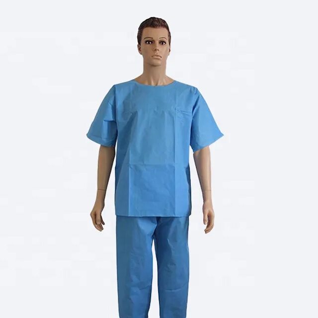 Одноразовый медицинский костюм. Одноразовая одежда медицинская для больных. Медицинский пеньюар одноразовый для пациентов. Одноразовые пижамы медицинские.