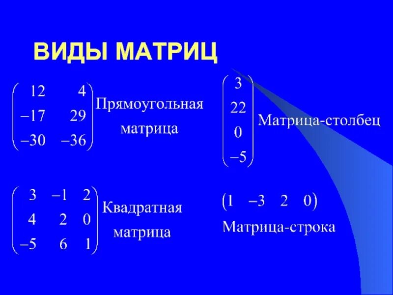 Виды матриц. Виды матриц прямоугольная. Матрицы виды матриц. Общий вид матрицы.