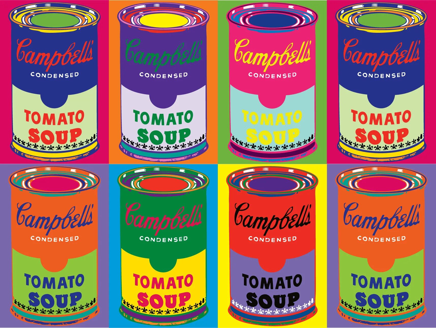 Soup cans. Энди Уорхол банка супа Кэмпбелл. Энди Уорхол картины суп. Поп-арт Энди Уорхол банки супа. Картина Энди Уорхола банка.