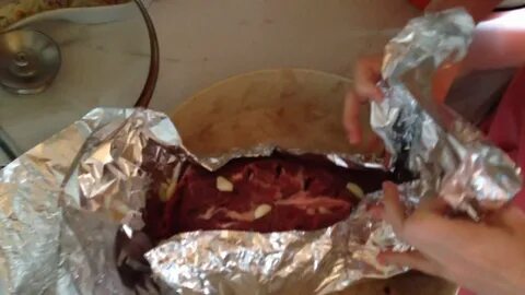 Как запечь кусок мяса в фольге