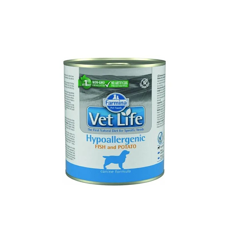 Vet life консервы. Консервы Фармина vet Life Dog Gastro-intestinal при заболеваниях ЖКТ для собак 300 гр. Корм Farmina Gastrointestinal для собак. Farmina vet Life Hypoallergenic Fish & Potato. Renal VETLIFE Farmina паштет.