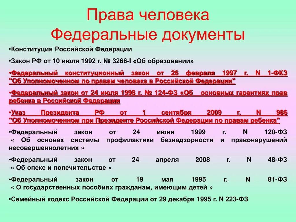 Конституционные основы социального обеспечения. Фкз 1 от 26 февраля 1997. Об уполномоченном по правам человека. Фкз 1 от 26 февраля 1997. Об уполномоченном по правам человека.