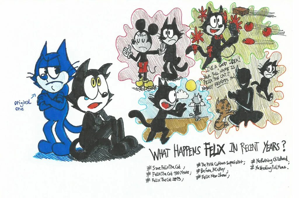 Догдей и кэтнэп фанфики. Занимательные истории про кота Феликса. Felix the Cat fanarts.