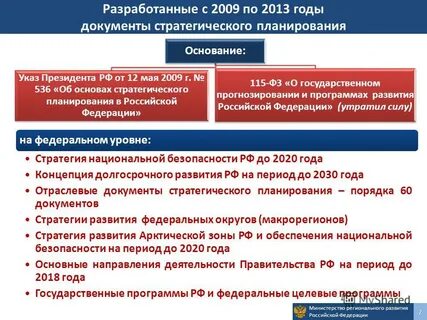 Планирования регионального развития