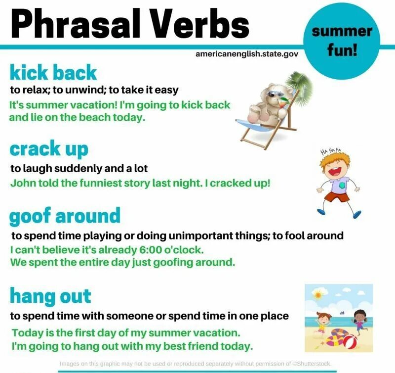 Around на английском. Summer Phrasal verbs. Kick Phrasal verb. Idioms and Phrasal verbs. Hang Phrasal verbs.