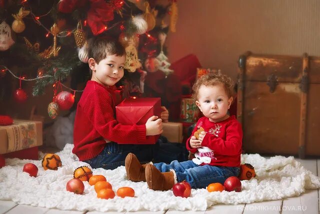 Новогодняя фотосессия в студии. Новогодняя фотосессия двух братьев. Фотосессия мальчик новый год. Новогодняя фотосессия братьев. Новогодняя фотосессия братиков.