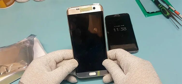 Замена стекла s8