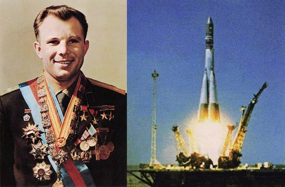 Полет первого человека. Первый полет Юрия Гагарина в космос.