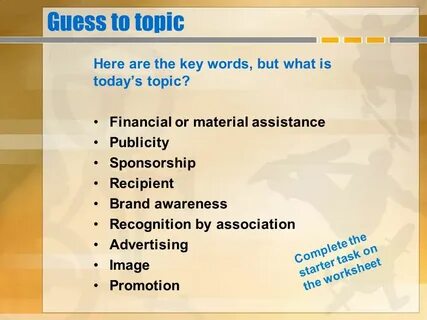 S topics