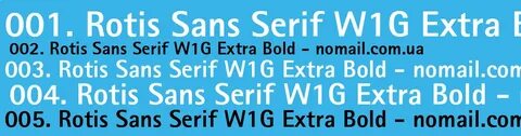 Шрифт sans extrabold