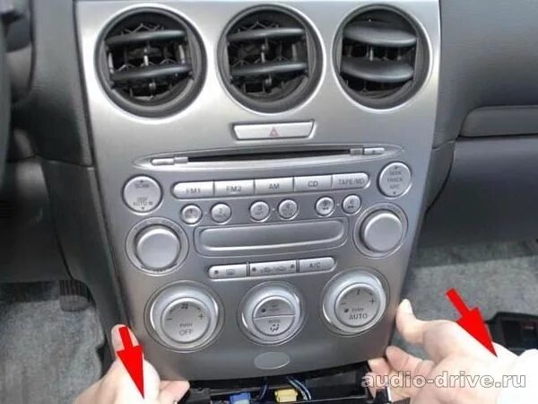 Mazda 6 как снять магнитолу Замена магнитолы Mazda 6 (2G) GH, 1,8 л, 2008 года автозвук DRIVE2