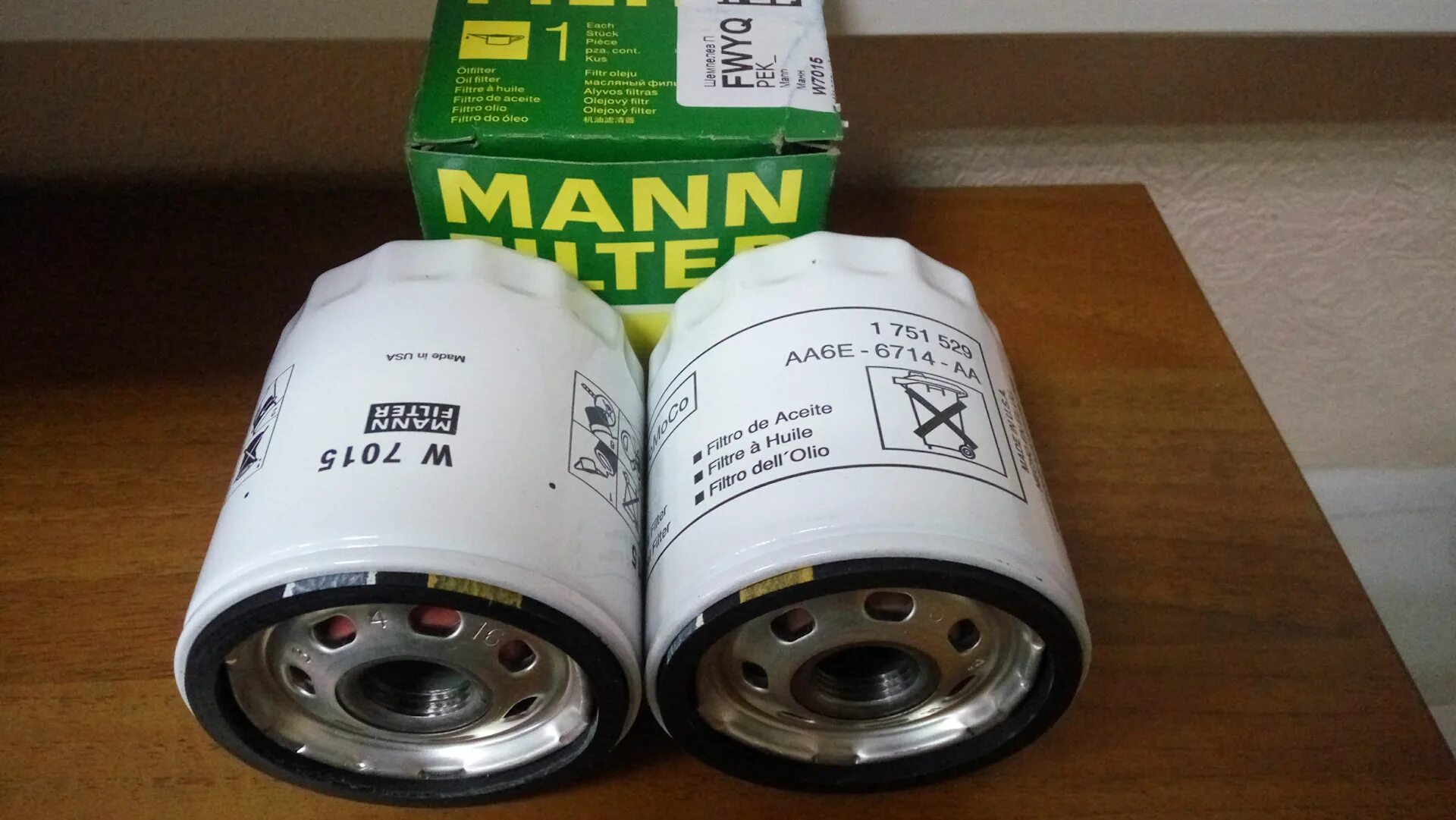 Mann w7015. Фильтр масляный Mann w7015. Фильтр масляный Ford 1 751 529. Масляный фильтр Манн 7015. Фильтр масляный Форд Мондео Манн.