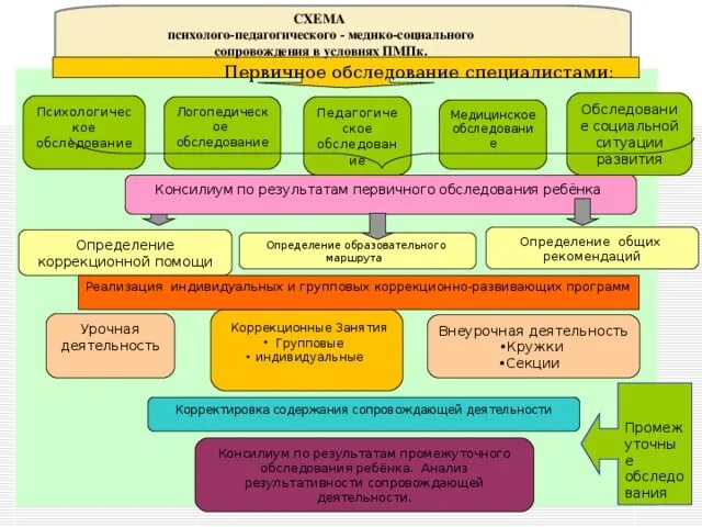 Пмпк и образовательные организации. Психолого-педагогическое сопровождение схема ОВЗ. Схема по психолого педагогическому сопровождению с ОВЗ. Схема обследования ребенка ОВЗ. Психолого-педагогическое обследование детей с ОВЗ.