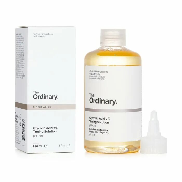 Гликолевый тонер Glycolic acid 7% Toning solution, 240ml (the ordinary). Отшелушивающий тоник с 7% гликолевой кислотой the ordinary Toning solution, 240 мл. Тоник для лица the ordinary Glycolic acid 7% Toning solution. The ordinary тонер. Ordinary toning solution 7