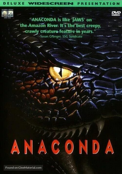 Анаконда / Anaconda (1997) обложка. Anaconda 1997 poster.