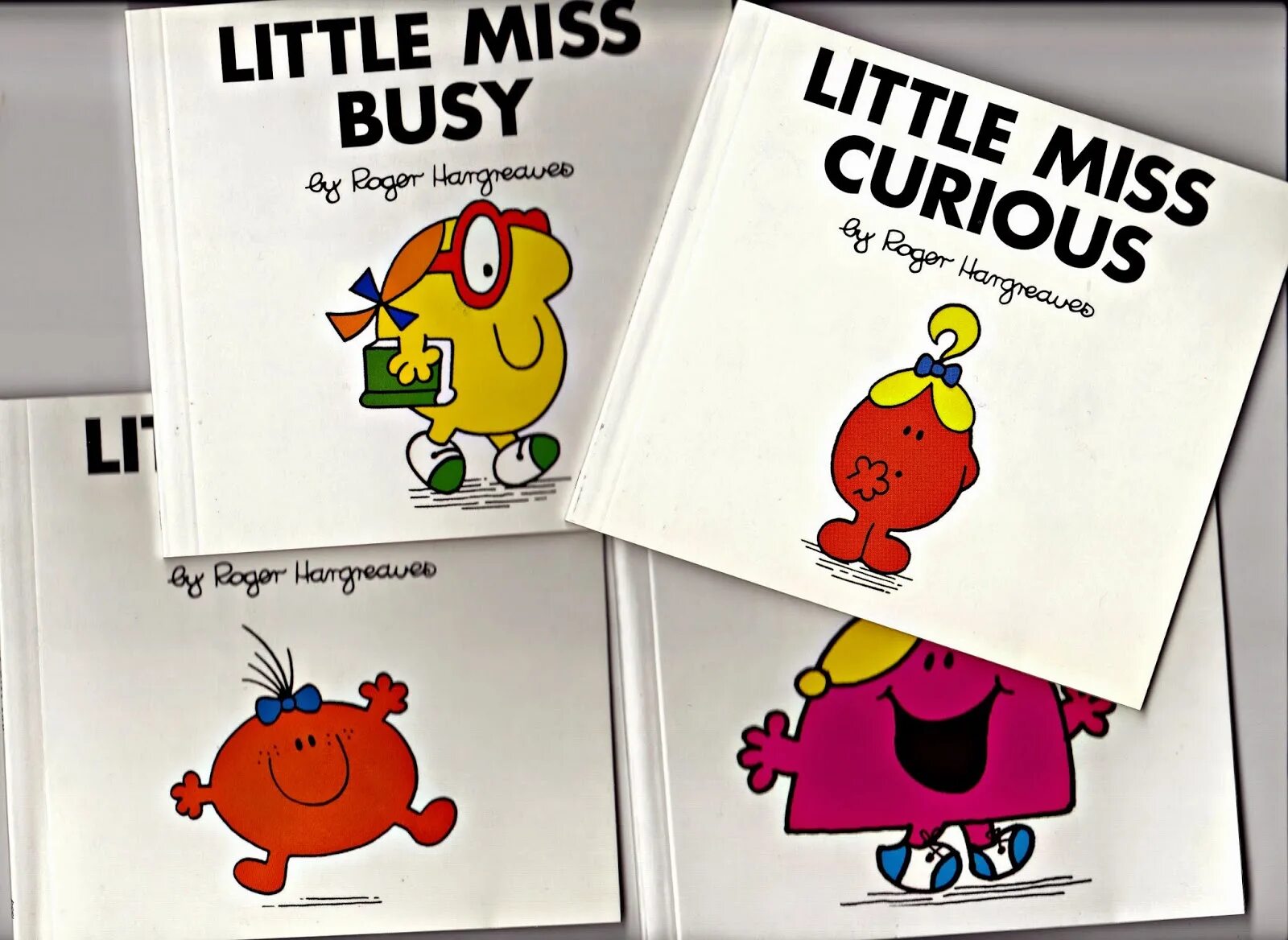 My little busy. Little miss greedy. mr men and little miss facebook. little miss book.