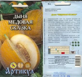 Дыня сказка описание сорта