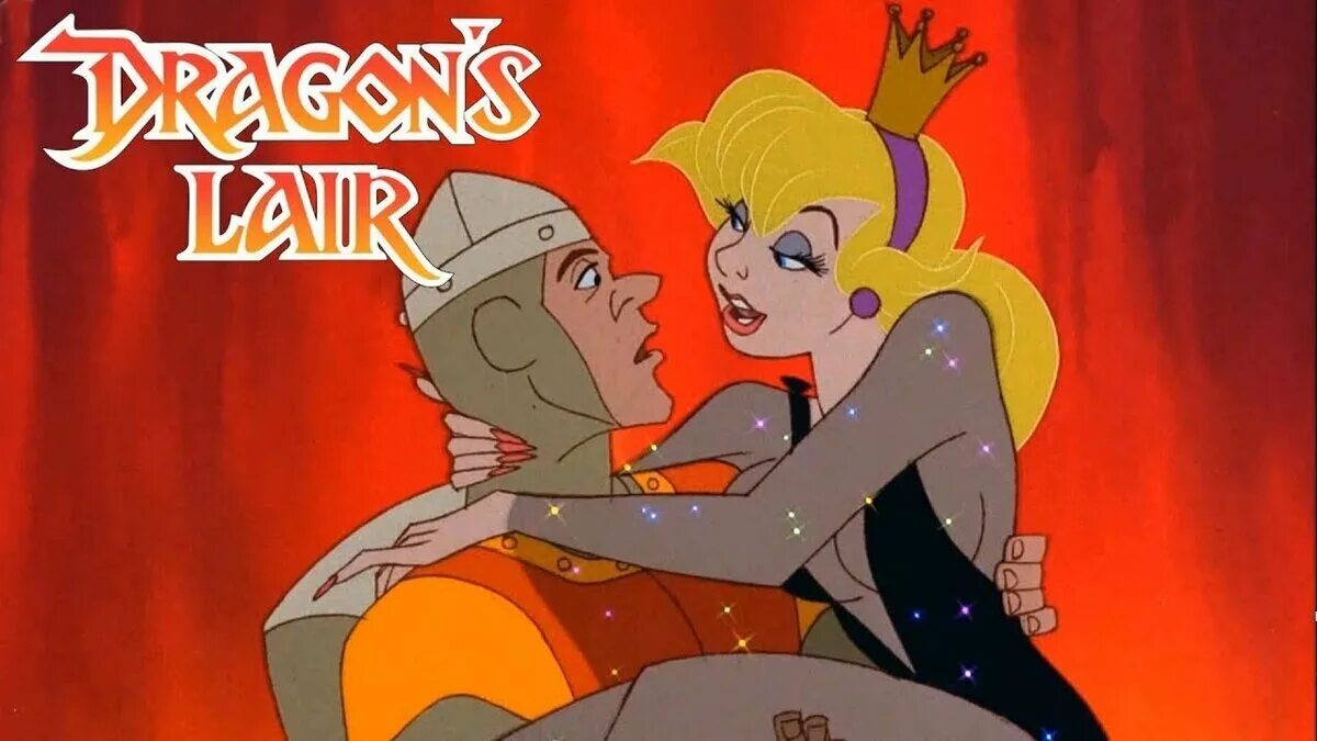 Невесту скинули в логово дракона. Dragon's Lair принцесса Дафна. Dragon's Lair 1983. Логово дракона 1983. Dragon s Lair игра.