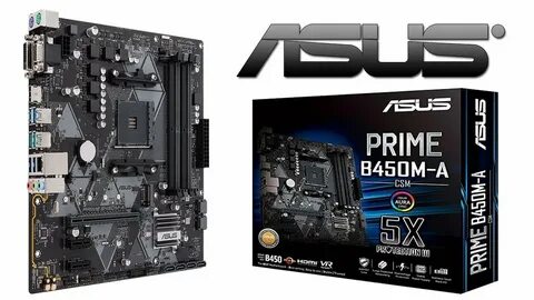 Материнская asus b450
