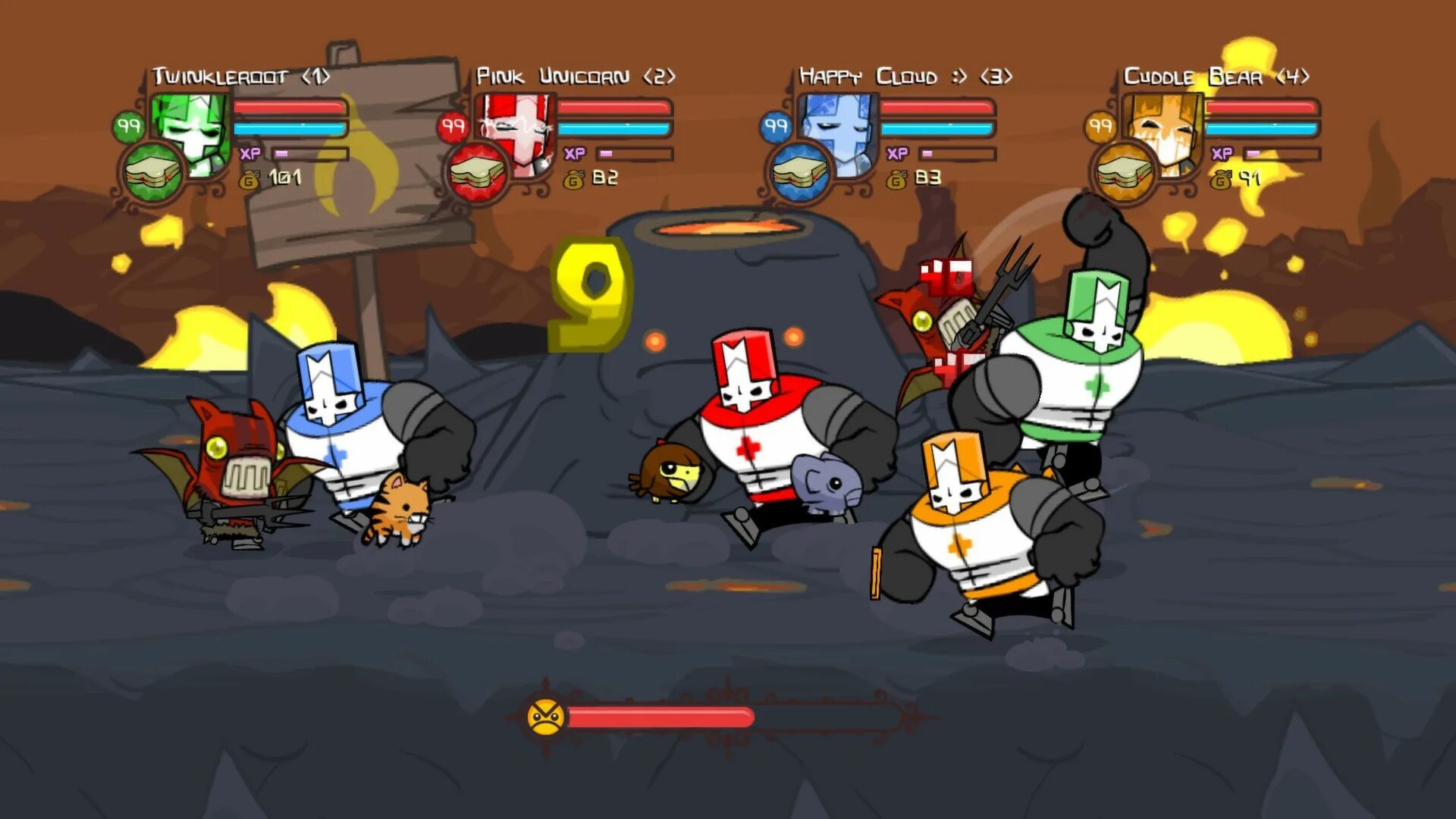 Кастл крашерс. Платформер Castle Crashers. Castle Crashers ps4. Кастл крашерс 2008. Игры на двоих монстр