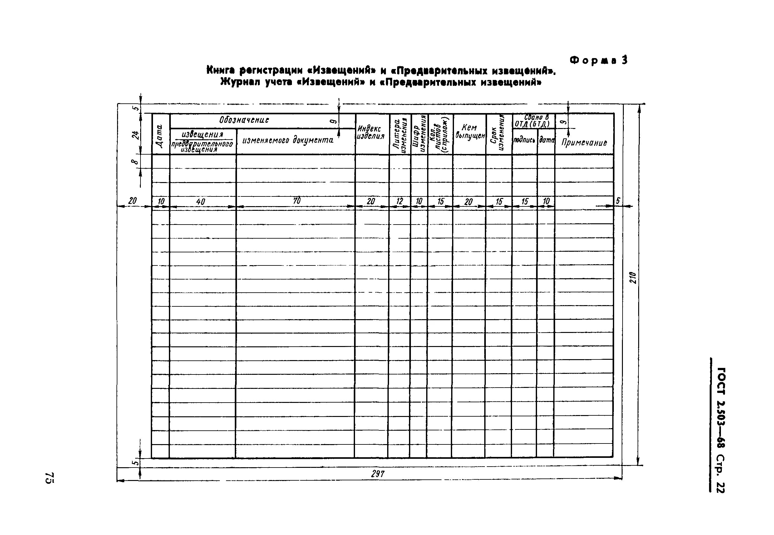 Номер лист изменений. Лист регистрации изменений по ГОСТ 2.503. Журнал изменений ГОСТ 2.503. Книга регистрации извещений об изменении. Лист регистрации изменений форма 2 по ГОСТ 2.503-2013.