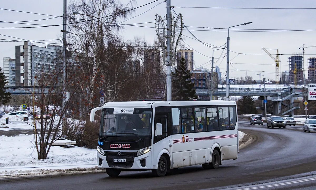 ПАЗ 320415 Красноярск. Автобус 680. Р077св 124. К168св124.