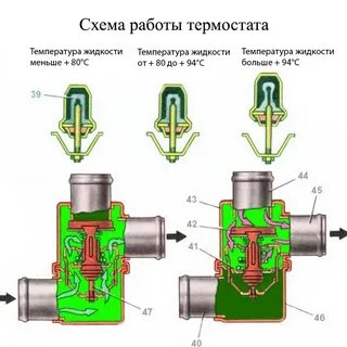 Устройство термостатов ваз