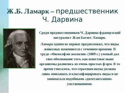 Линней ламарк дарвин