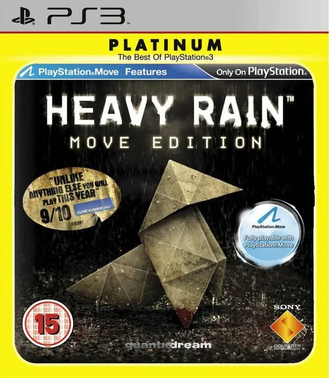 Heavy rain 3. Heavy Rain ps3 обложка. Heavy Rain : move Edition - Platinum. Игра хеви Рейн на ps3. Игра Heavy Rain на Sony PLAYSTATION 3.