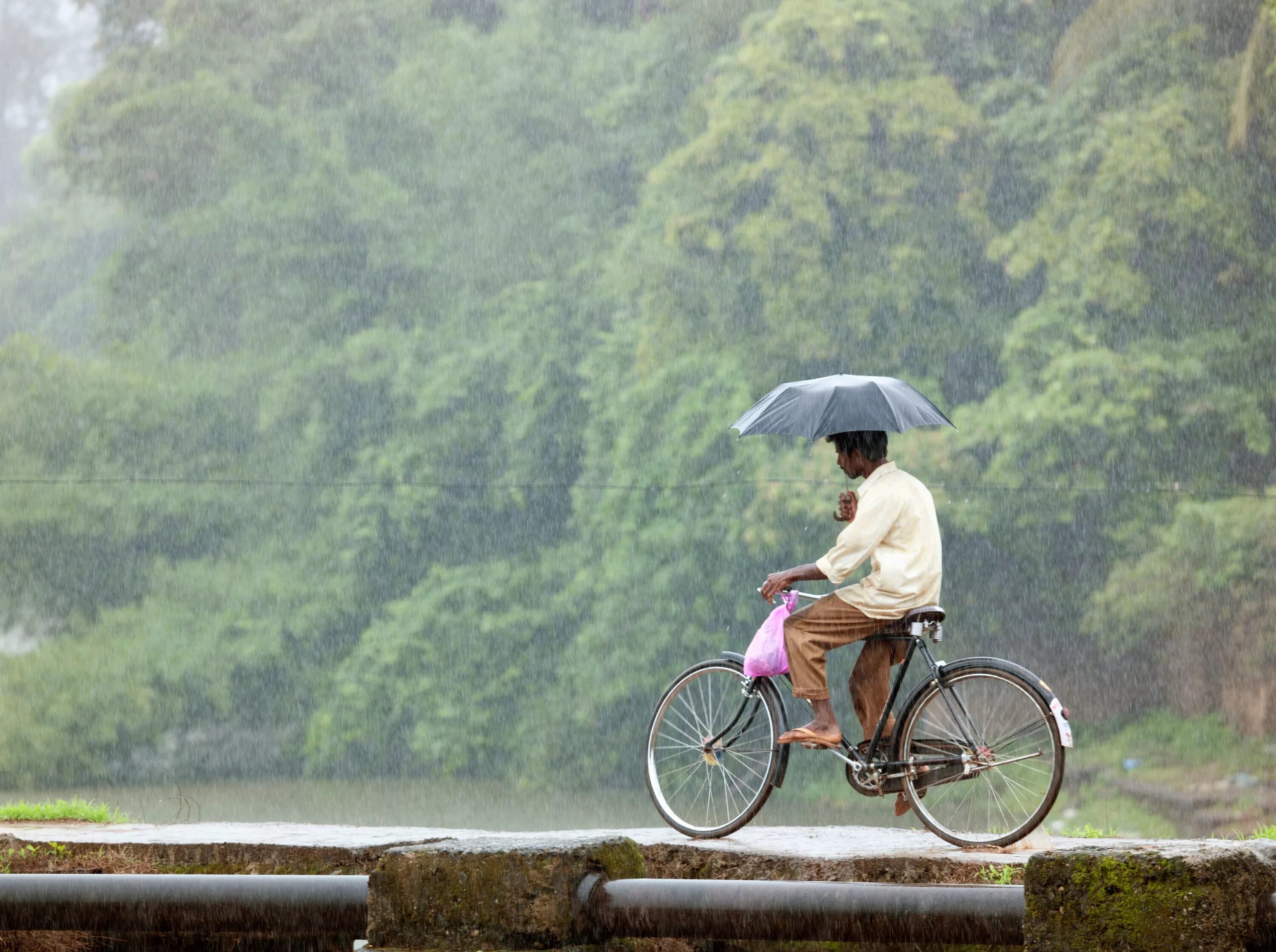 Rain travel. Monsoon.