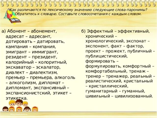 Составить словосочетание с паронимами представить предоставить. Составить словосочетание с паронимами представить предоставить