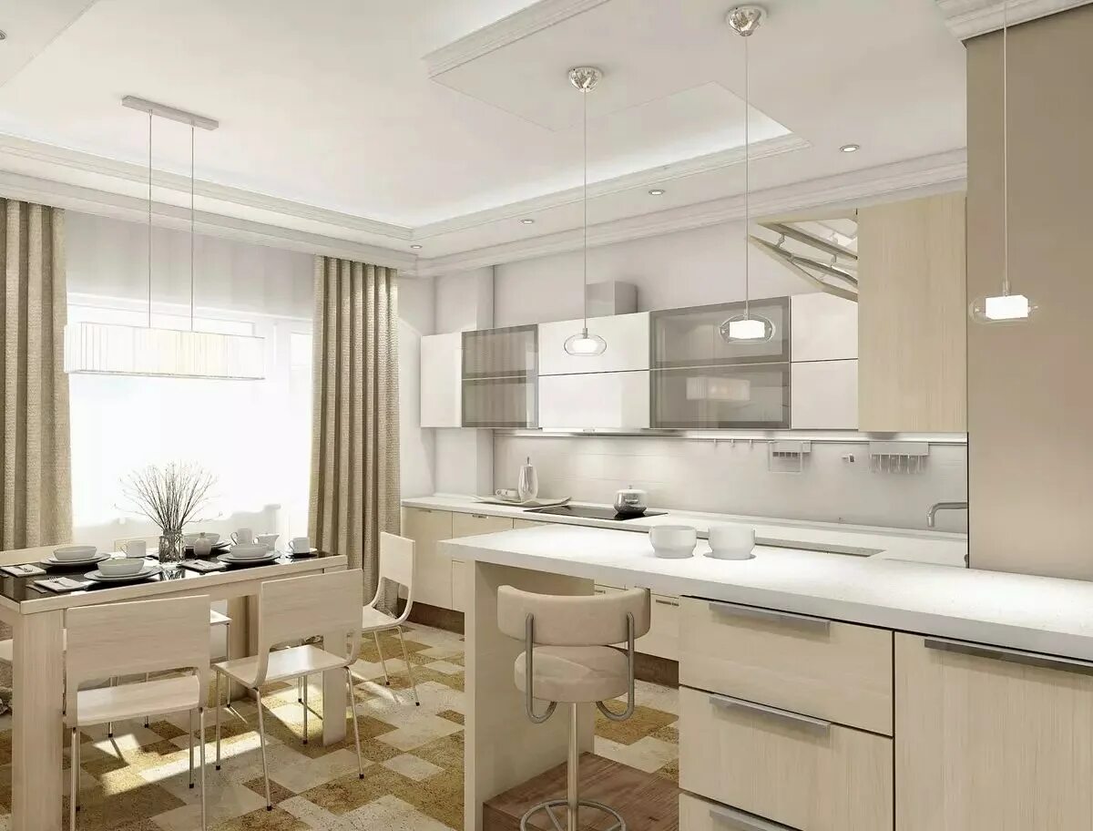Дизайн квартиры студии 26 кв м +75 фото функционального интерьера Kitchen cabine