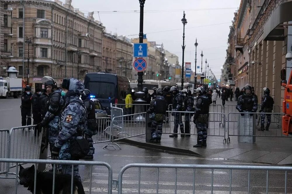 Протесты 31 января Петербург.