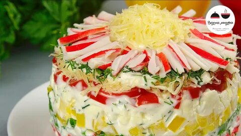 Простой и вкусный крабовый салат