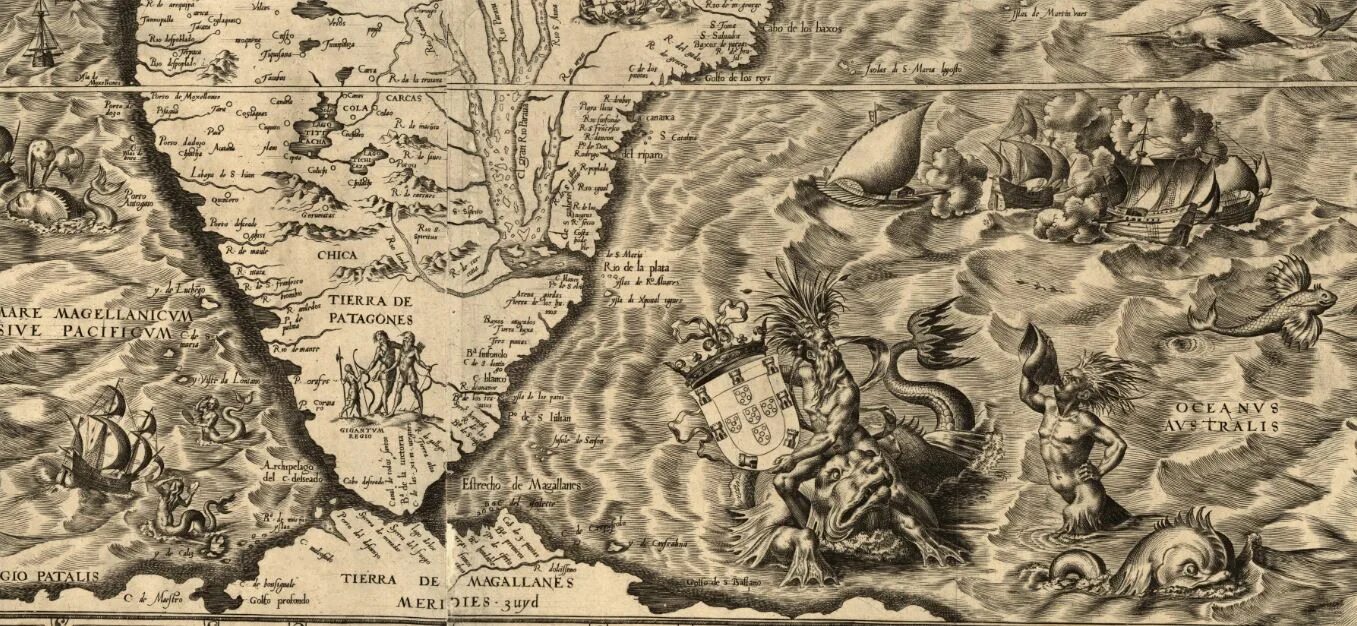 Карта Америки 1562 года Диего Гутьеррес. Старинная карта. Древние карты. Старинные морские карты.