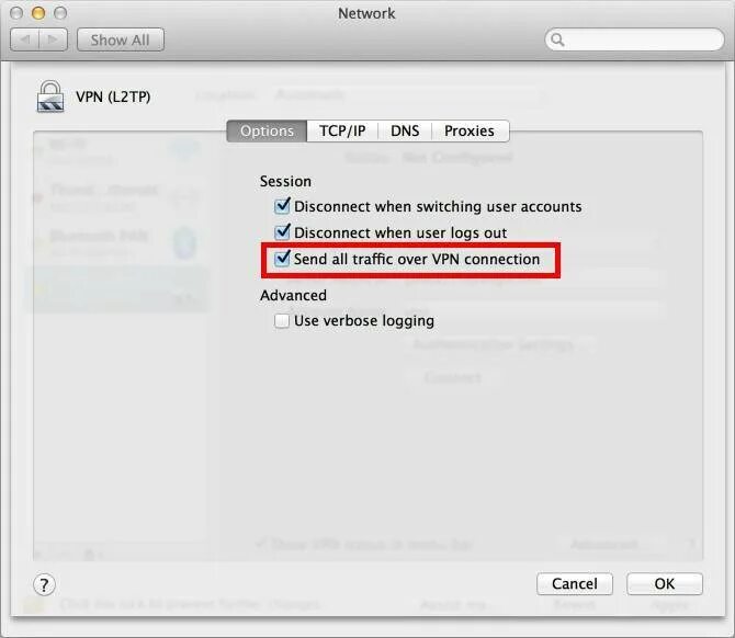 Трафик через vpn. Настройка VPN l2tp. VPN клиент l2tp. Mac VPN l2tp. Впн на макбук.