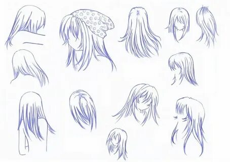 Anime Hair Templates Recreation by Anjellike1 on DeviantArt