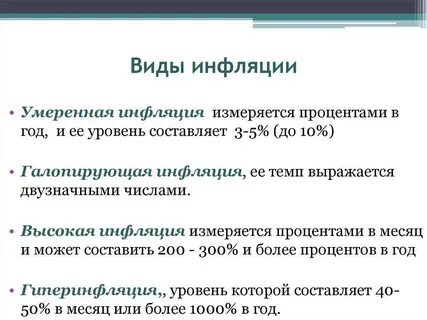 Инфляция объяснение