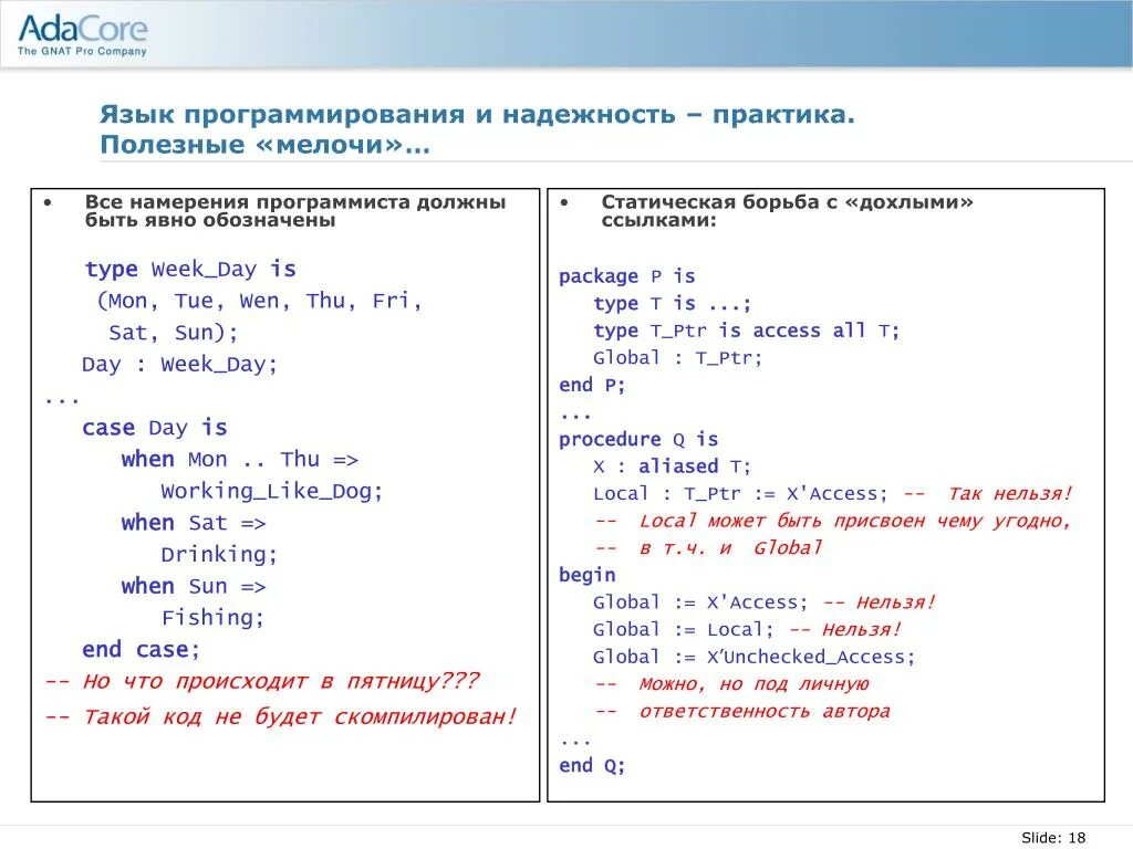 Происхождение программирования ада. Языки программирования. ада (язык программирования). ада (язык программирования) синтаксис. ада язык программирования примеры.