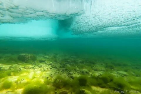 Озеро байкал под водой