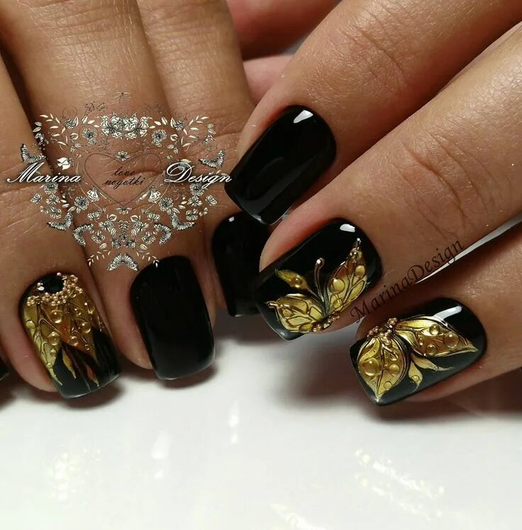 62 Photo Design of nails with a picture of spiders for Halloween 2018 Nail jewel