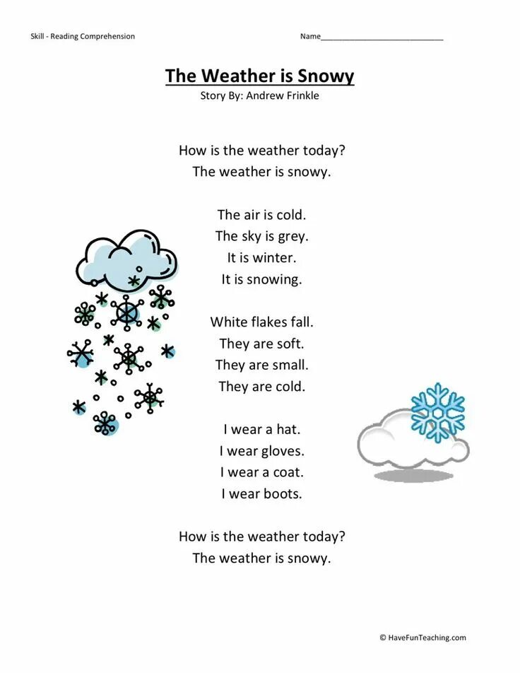 The weather was snowing. Weather чтение. weather worksheets. weather reading worksheets. text about winter for children.