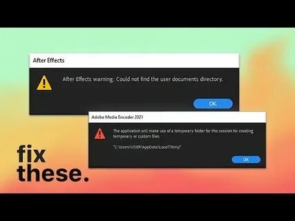 Warning could not find