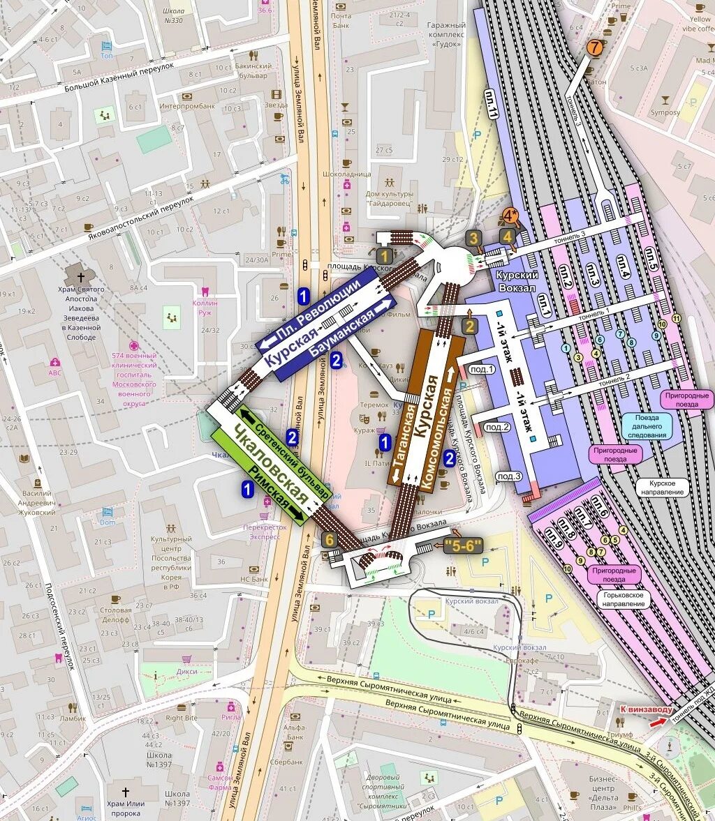 Схема станции метро Курская. Схема станции метро Чкаловская. Метро Курская план. Курский вокзал метро Курская Кольцевая. Чкаловская выходы