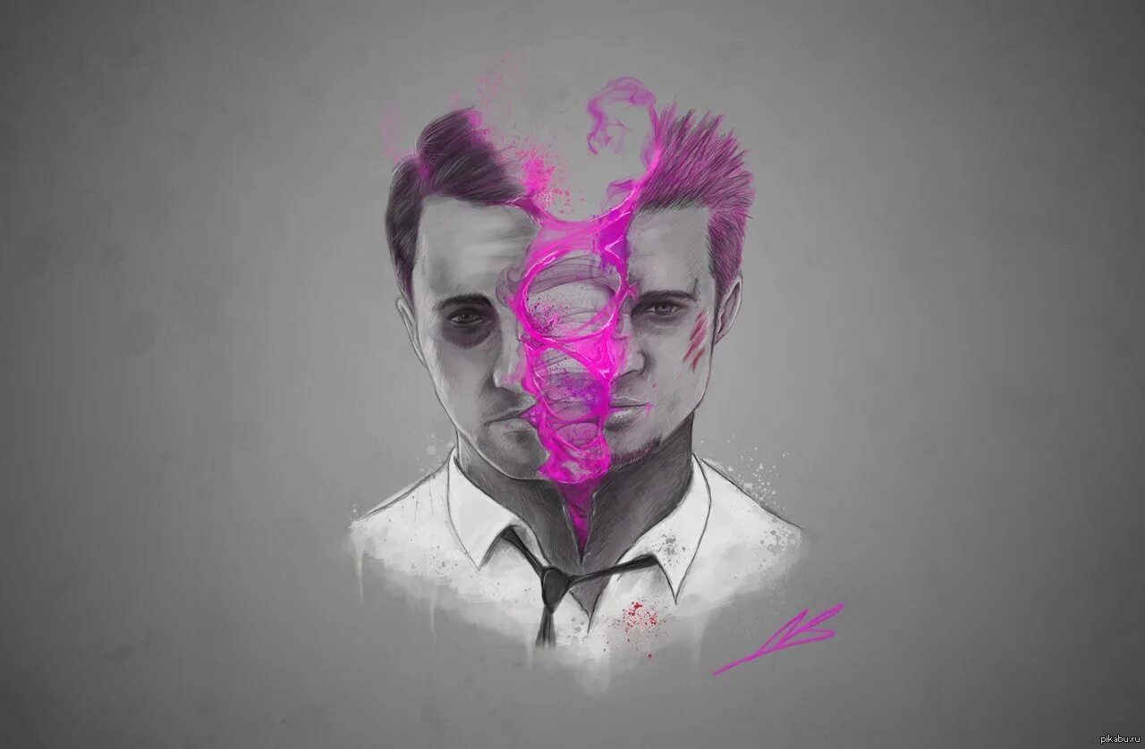 Две личности в одном человеке называется. Бойцовский клуб art. тайлер дерден раздвоение. тайлер дерден и эдвард нортон. бойцовский клуб арт раздвоение личности.