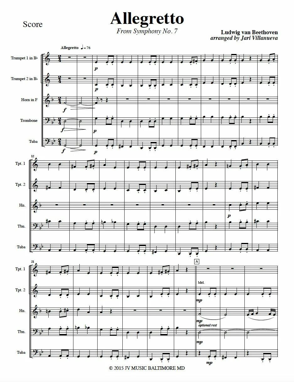 Symphony 7 allegretto